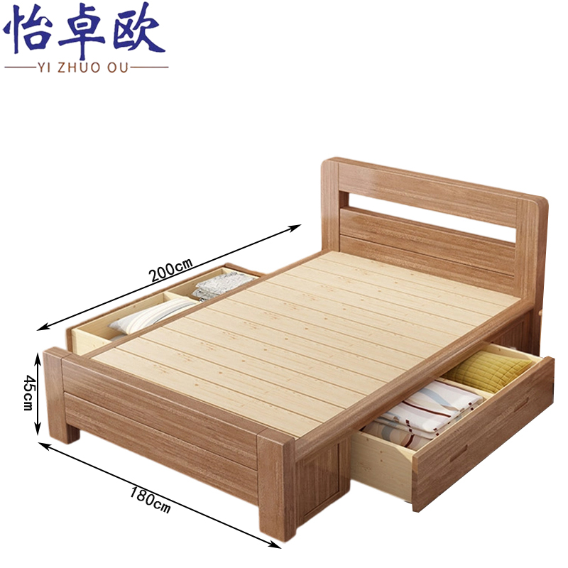 怡卓欧高箱床200*180*45cm张高清大图