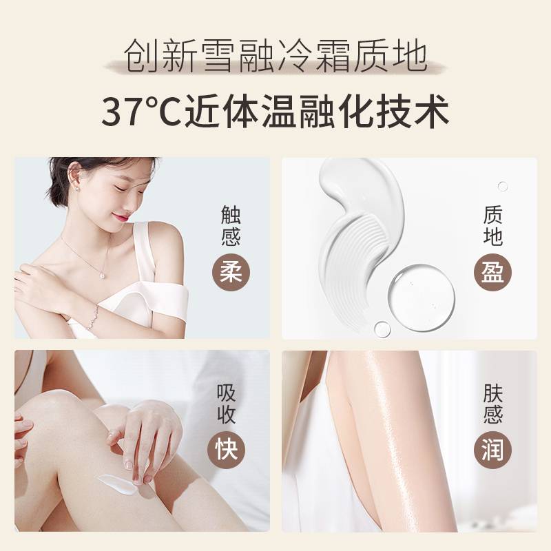 歌歌兰妮养肤香水身体乳小苍兰300ml真正的面护级别身体乳,对敏肌友好,一瓶多用=身体乳+面霜+手霜+香膏。触肌即融、一高清大图
