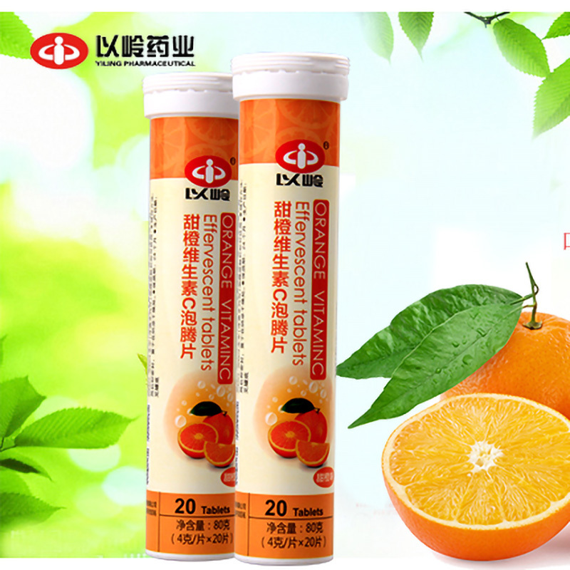 以岭 连花甜橙维生素C泡腾片