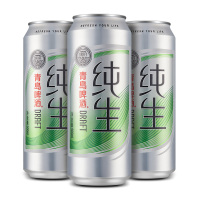 青岛啤酒 纯生8度 500ml*18听 （中超专享）