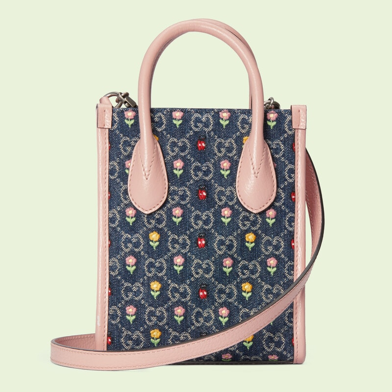 古驰gucci女士手提包bloominglove系列奢侈品时尚气质花卉刺绣女士托
