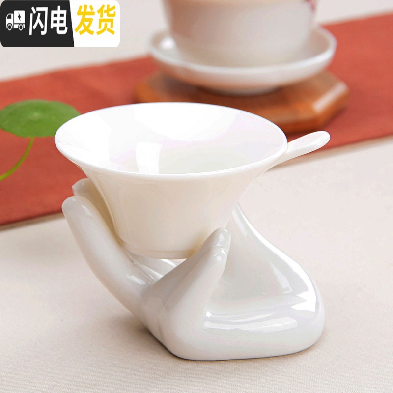 三维工匠德化整套玉瓷白瓷玲珑骨瓷陶瓷功夫茶具套装14件可印企业OGO 梅花14件套-普通简装 14件高清大图