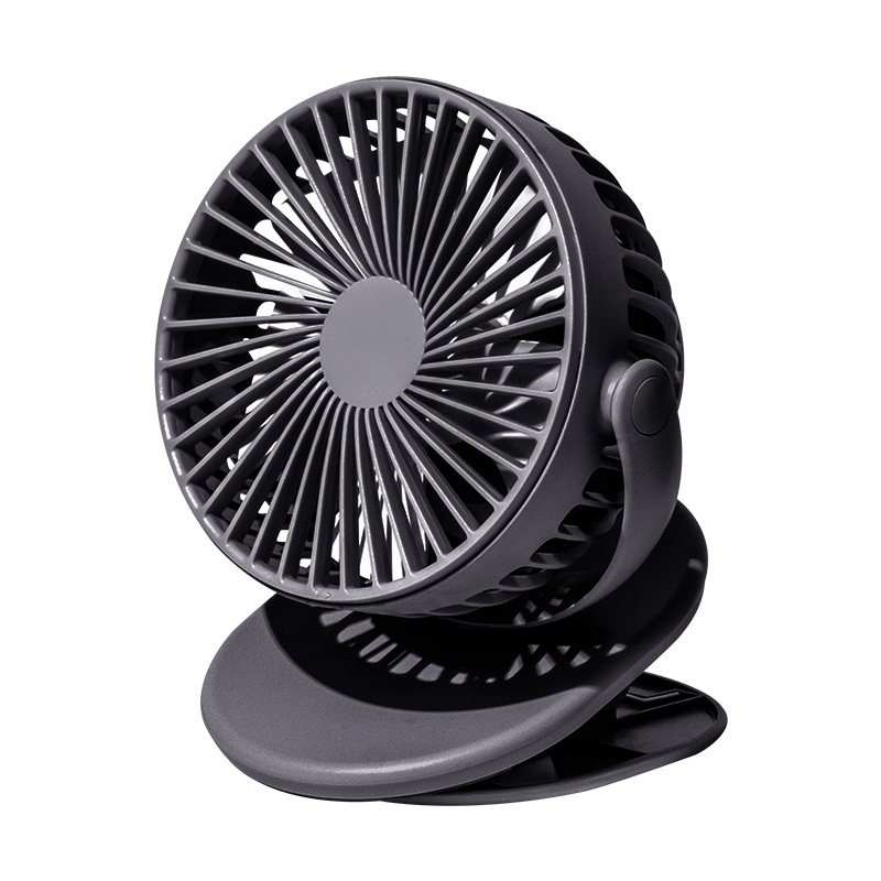 solove素乐夹子小风扇360度旋转usb迷你手持充电便携床上桌面台式学生