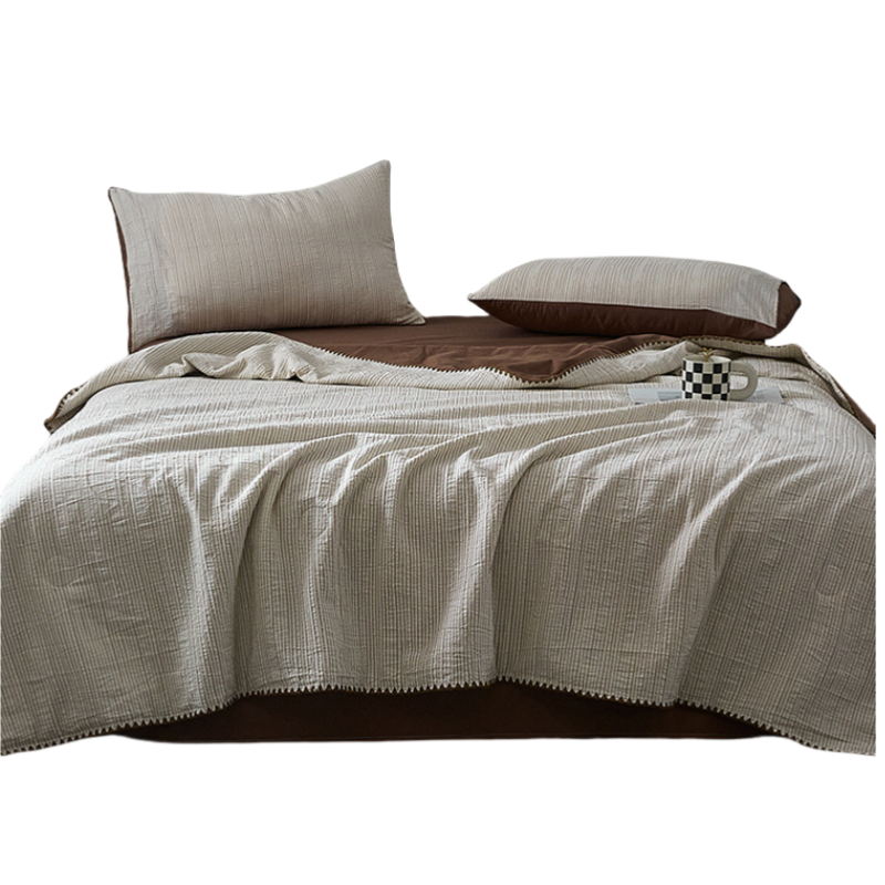 铭思沃三件套2.0米床 夏野咖 套高清大图