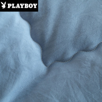花花公子(PLAYBOY)家纺 纯色立体水洗棉被子羽丝绒被芯春秋被单人被褥双人冬被太空被纤维被四季被