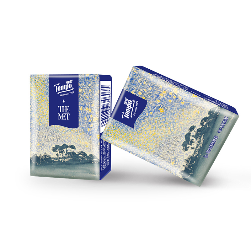 Tempo/得宝 手帕纸 4层7张*12包 大都会艺术博物馆联合系列《繁星》手帕纸