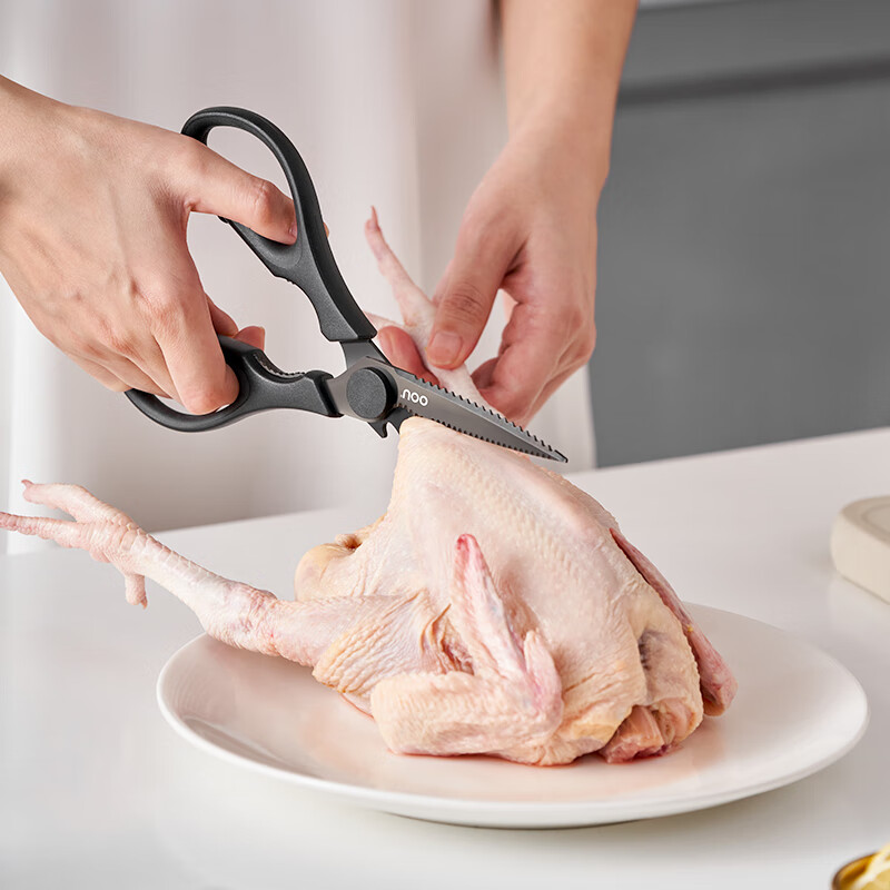 OOU!多用厨房剪多功能剪刀家用镀钛厨房工具剪刀鸡骨剪