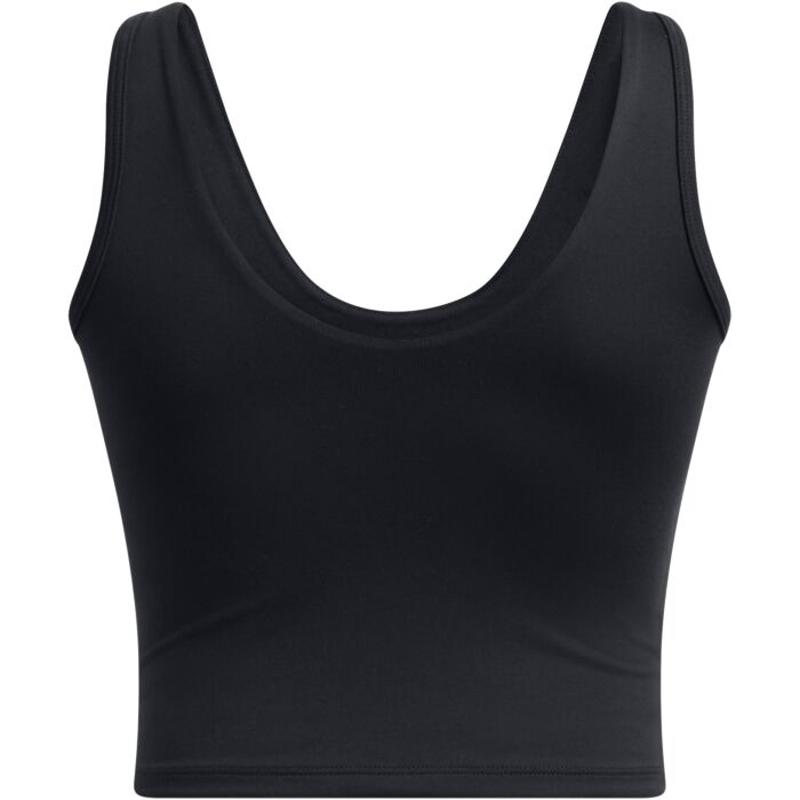 Under Armour安德玛运动背心女透气舒适贴身轻便黑色简约修身高清大图