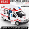真智力救护车玩具车男孩女孩120仿真儿童2021年新款小汽车回力合金开门惯性玩具