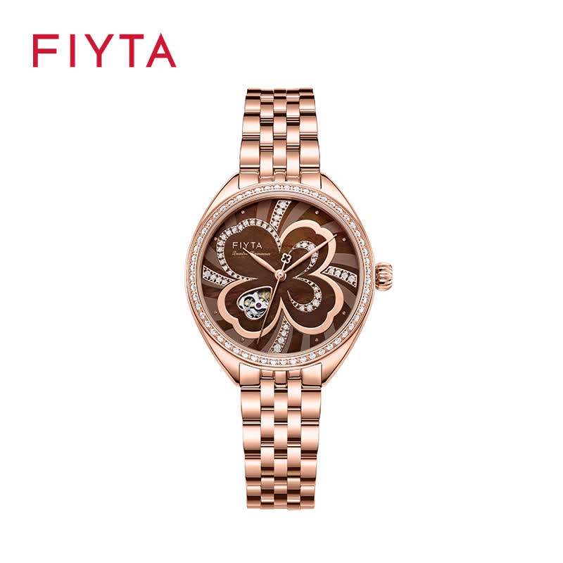 2020新品飞亚达四叶草女表自动机械防水休闲女腕表la862028.pkpd