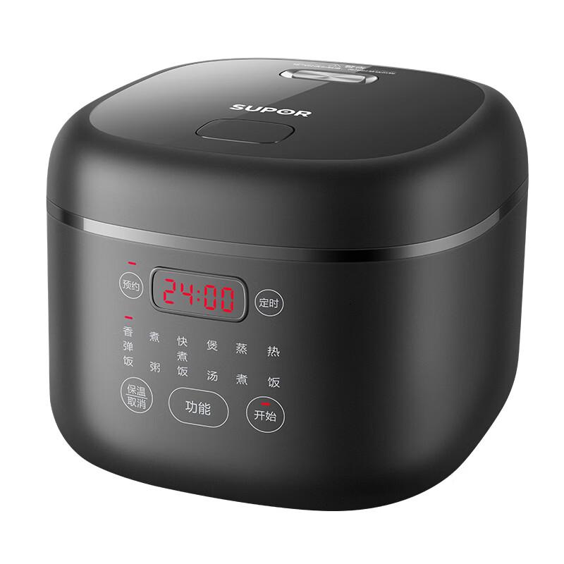 苏泊尔(SUPOR)电饭煲家用3-4人多功能电饭锅智能煮饭锅1-2人用煮粥锅24小时预约不粘内胆柴火饭微压多功能锅 5L高清大图
