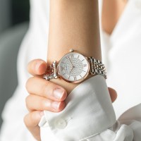 阿玛尼(EMPORIO ARMANI)手表满天星镶钻星空手表女 潮流女士石英表欧美品牌