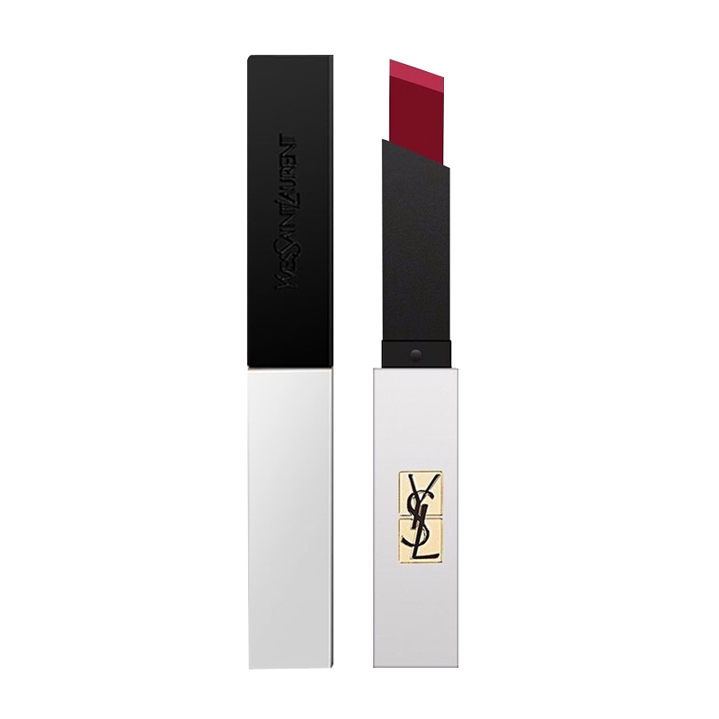 圣罗兰(ysl)唇膏口红 新款小金条/小银条细管哑光纯口红 小银条107