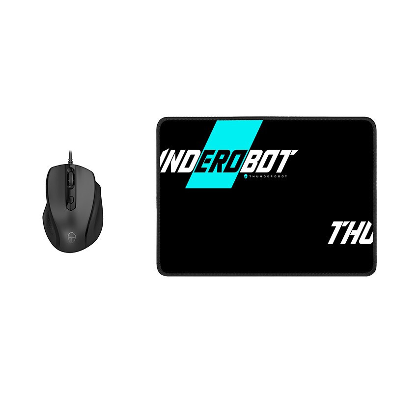 雷神(THUNDEROBOT) 鼠标鼠标垫有线套装M50T 游戏办公室家用笔记本台式机电脑鼠标