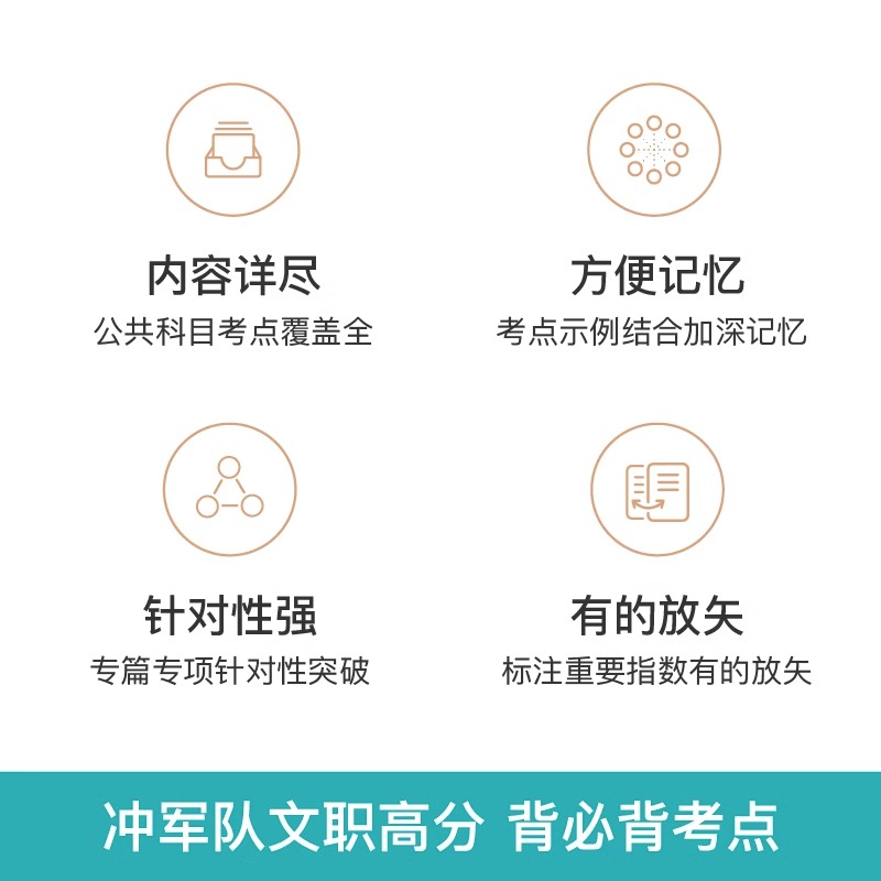[公共科目]必背考试重点+真题+2000题+终极6套卷 [正版]新大纲事业编2024年军队文职公共科目必背考试重点笔记部高清大图