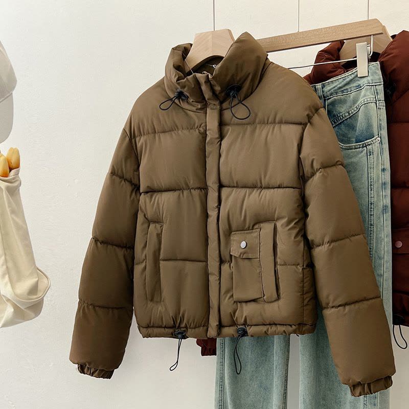 短款羽绒棉服女士冬季2024新款时尚韩版加厚小个子面包服外套图片