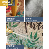 北欧地垫垫地毯脚垫入户家用丝圈进室外口蹭土厨房定制 三维工匠