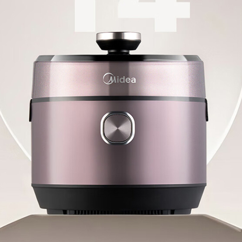美的电压力锅5L粉色MY-S582N触控大屏使用方便高清大图