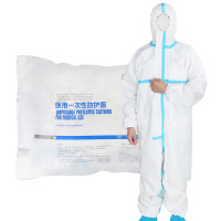 天妃(Tianfei) 护具防防疫医用防护服一次性医护连体全身防空气飞沫隔离服隔离衣 185cm 医用防护服【1套】