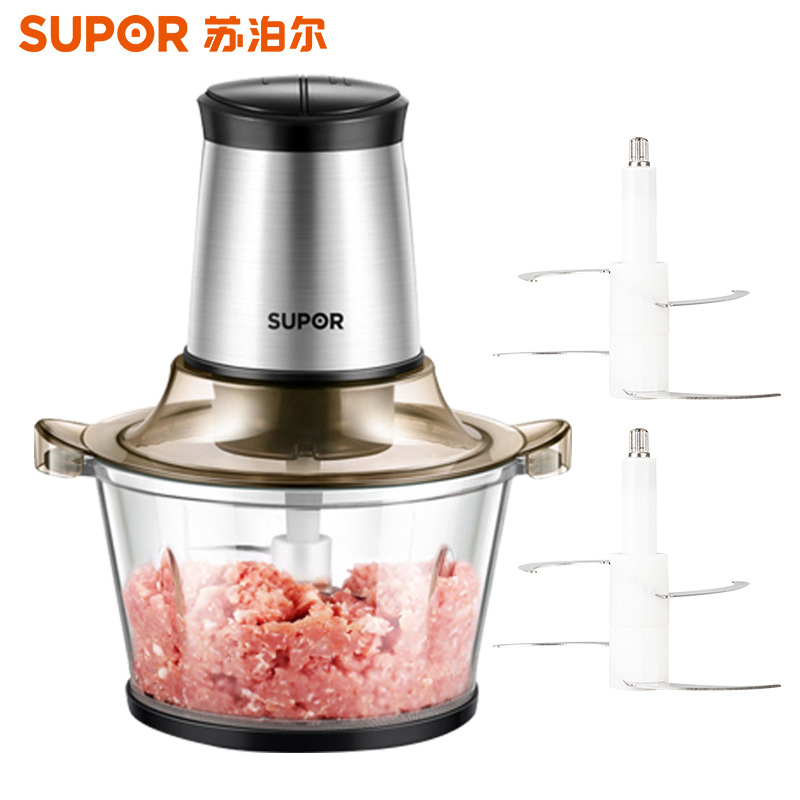 苏泊尔(SUPOR)绞肉机家用电动 不锈钢多能料理机 绞馅机碎肉搅肉机切菜辅食搅拌机 JR05-300