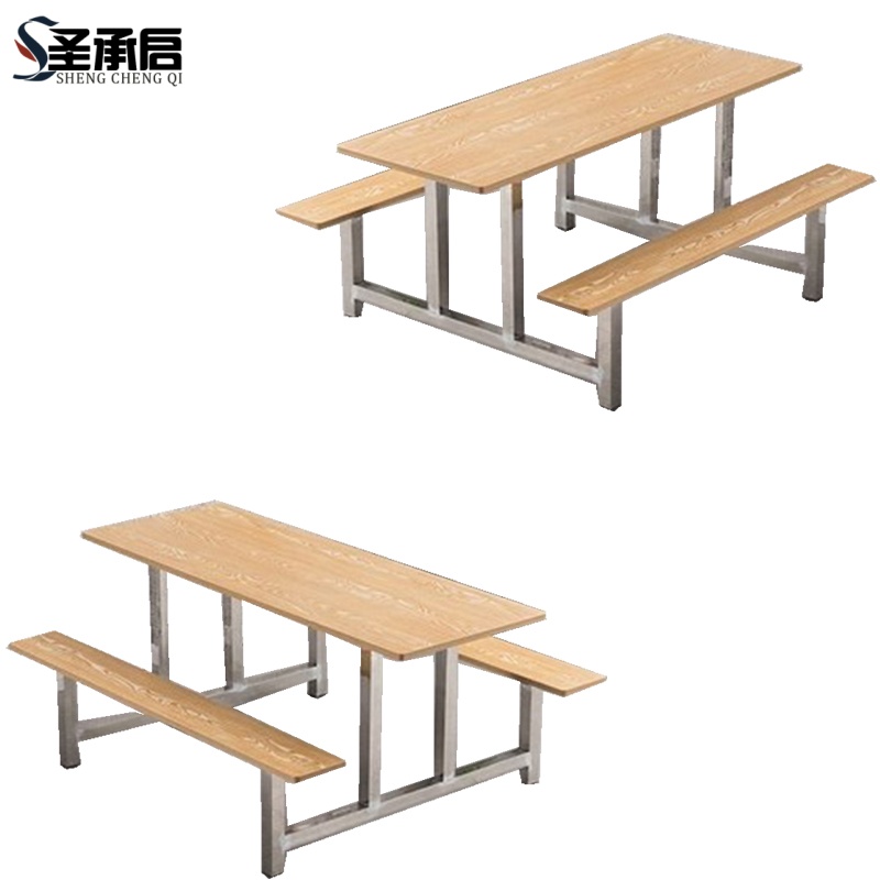 圣承启 食堂餐桌 六人张高清大图