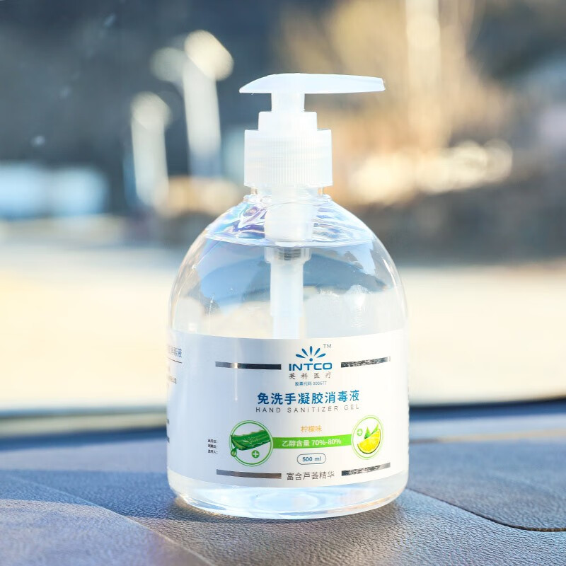 英科免洗手凝胶消毒液500ml75%酒精洗手液 1瓶