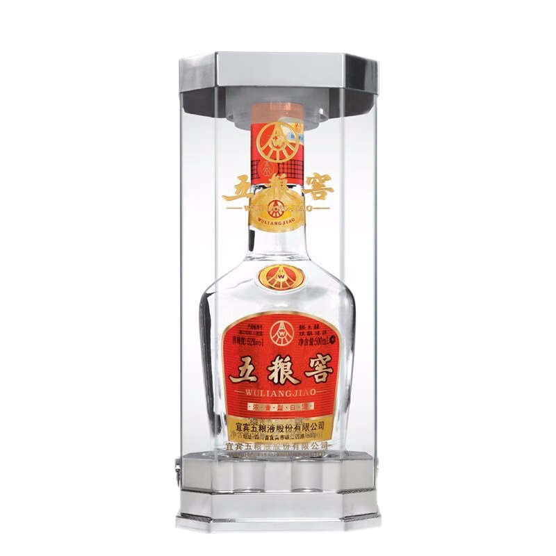 五粮液股份五粮窖52度500ml*1瓶水晶瓶包装浓香型白酒 2012年
