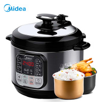 美的(Midea)电压力锅 WCS5025 一锅双胆电高压锅立体加压智能定时功能微电脑按键式底盘加热压力煲 3-6人5L