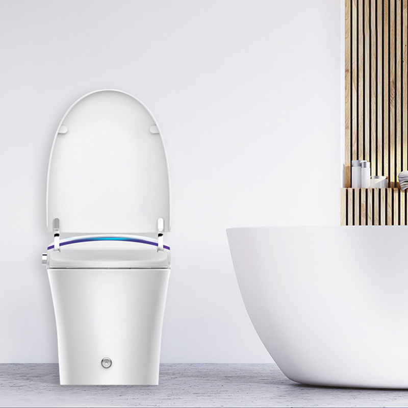 海尔(Haier)即热式智能马桶全自动一体式电动恒温冲水 脚踢翻盖冲刷 停电冲水坐便器洁身器H1-4026U1高清大图