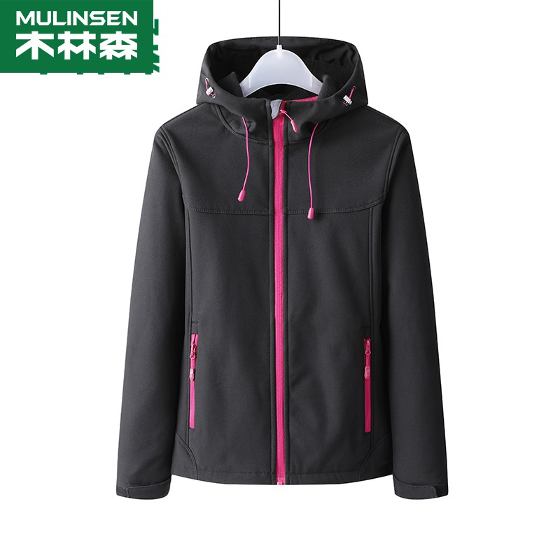 木林森(MULINSEN)情侣款软壳衣防风保暖男女款抓绒/软壳衣休闲外套