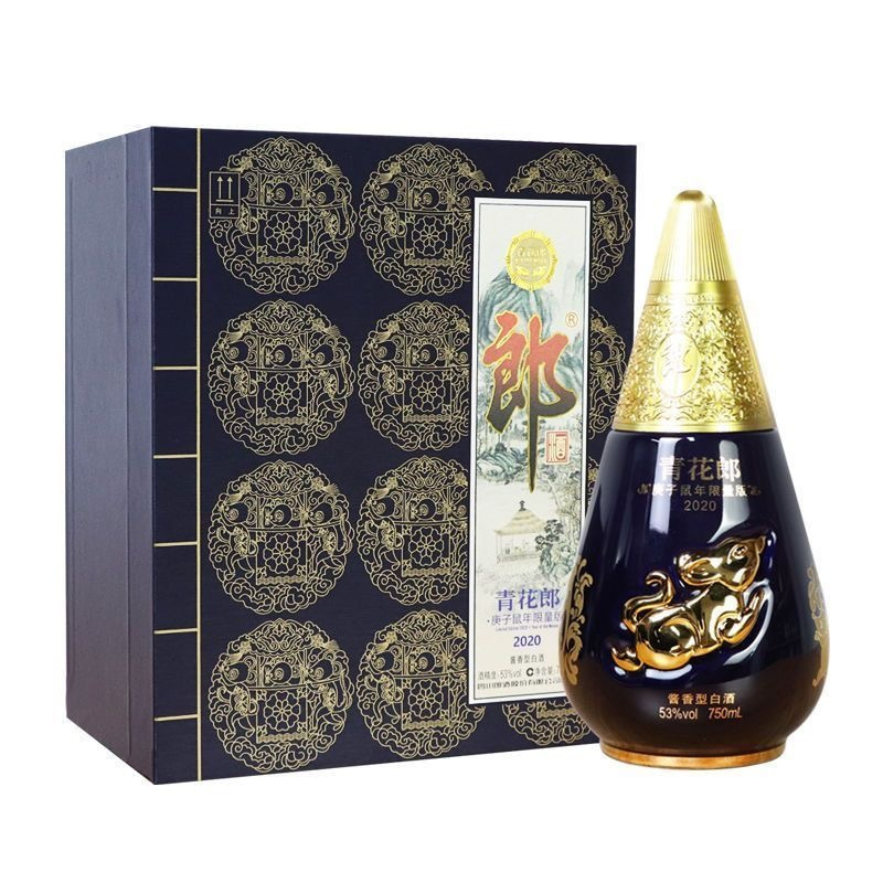 郎酒青花郎生肖系列53度750ml酱香型白酒 53度 750mL 1瓶 虎年高清大图