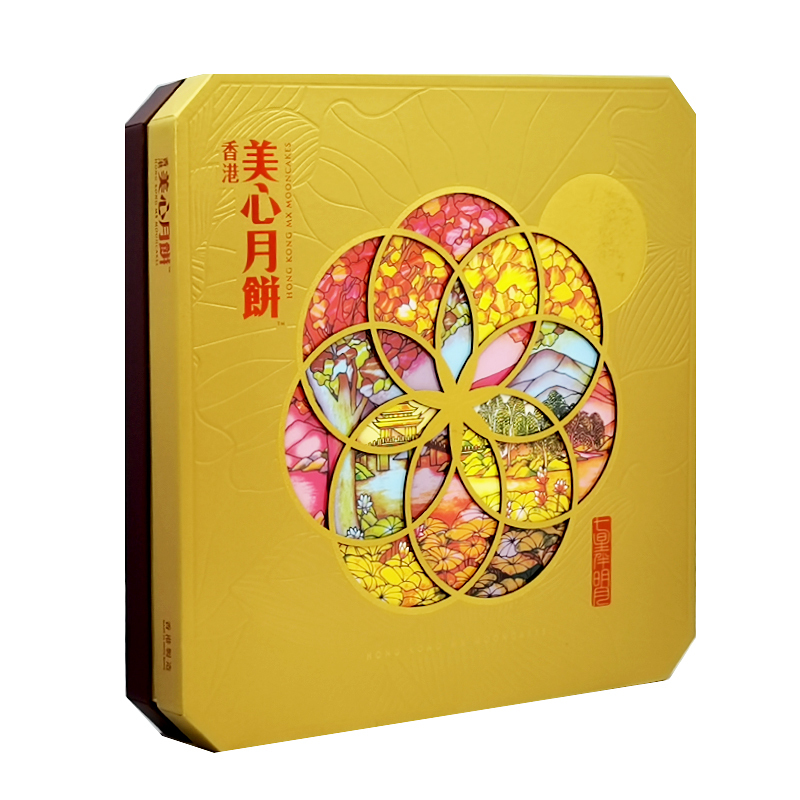 香港美心七星伴明月1350g月饼礼盒香港进口多口味礼盒装中秋送礼团购