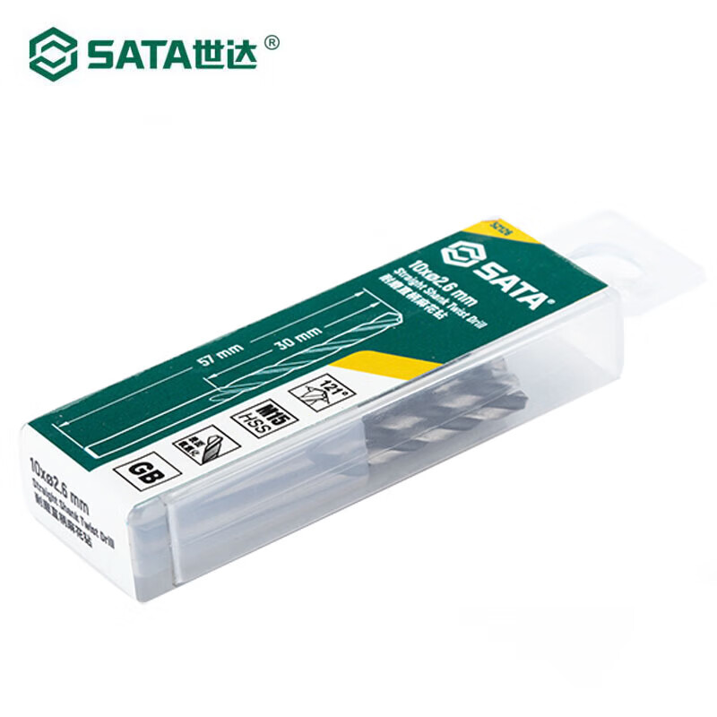 世达52151 10件套耐磨直柄麻花钻5.1MM高清大图