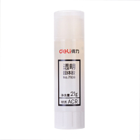 得力7108 ACR固体胶水/胶棒 高粘度顺滑便携 办公学习 24支装21g透明色