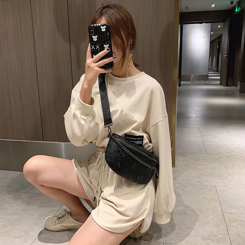 派尼美特胸包女ins包日系原宿胸包腰包蝴蝶斜挎包视频