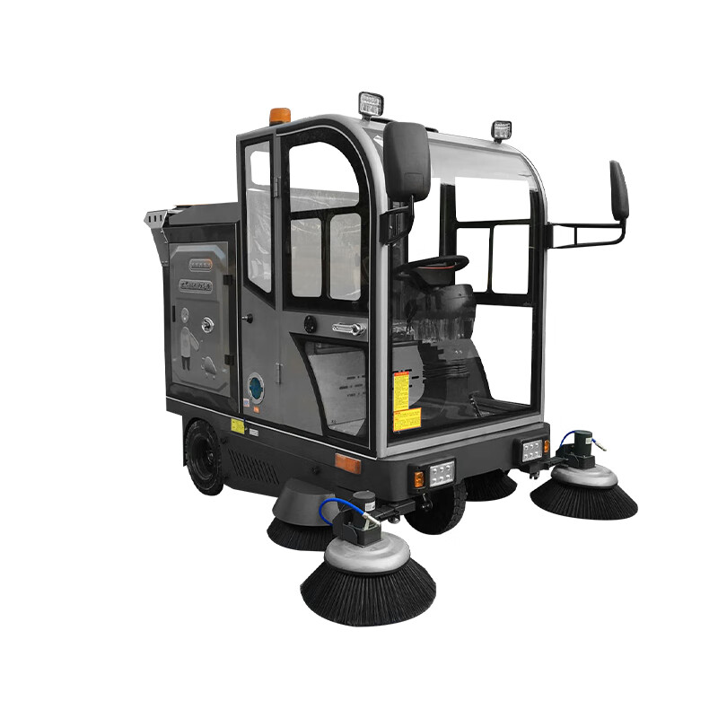 疆泰 全封闭驾驶式扫地机48V100A工业工厂扫地车户外道路清扫车小区物业环卫公路电动扫路车JT-S5高清大图