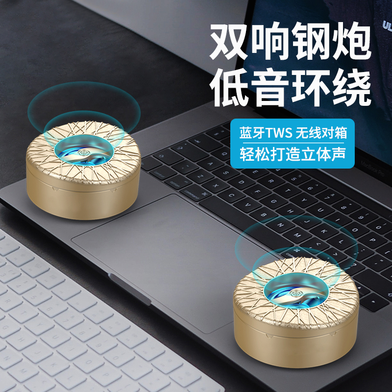 火豹无线蓝牙音箱大音量手机迷你便携式随身户外小型钢炮家用音响车载 A1音箱蓝色