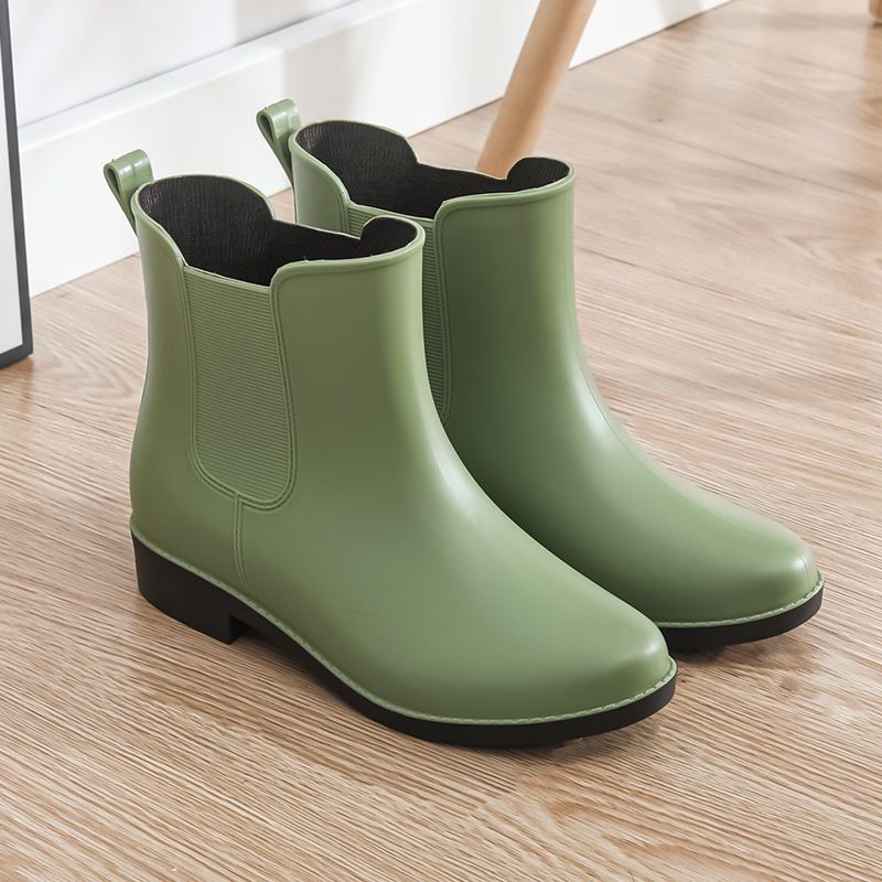 雨鞋女防水鞋短筒时尚百搭水鞋女加棉保暖雨靴雨鞋女防滑靴子女 衫