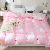 被套被罩单件单人双人床学生宿舍1.52.0米2m1.8水洗棉褥子套_2 150x200cm【AB被套单件】 梦幻森林