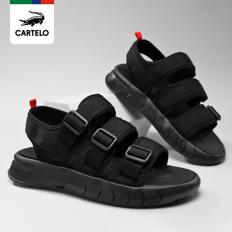 线下专柜同款卡帝乐鳄鱼cartelo夏季男士沙滩鞋凉鞋男休闲男鞋运动凉