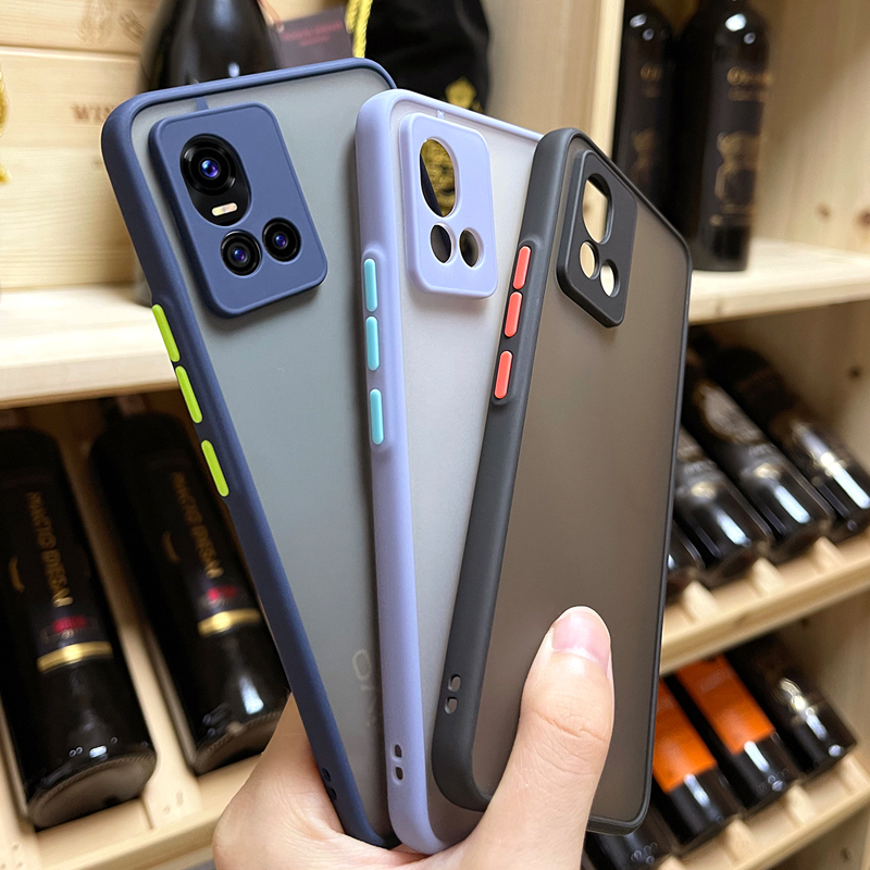 安美宝vivos10撞色手机壳s10pro精孔镜头全包保护套s9肤感磨砂s5半透s6硅胶套s7防摔男女s10新款潮奶奶灰