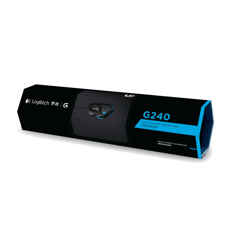 罗技G240 小号鼠标垫 游戏办公鼠标垫布面 便携防滑 适用G502/G402/G304/G102高清大图