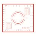 食品级硅胶垫加厚塑料烘焙防滑垫擀面垫家用和面板烘焙工具 随机色 40*60cm