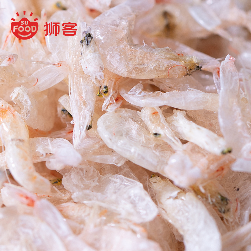狮客[苏宁自主品牌]浙江舟山虾皮80g 舟山虾米干 海鲜海产干货 煲汤凉拌食材