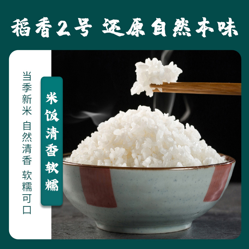 三人行 稻香2号长粒香米现磨新米 1.25kg