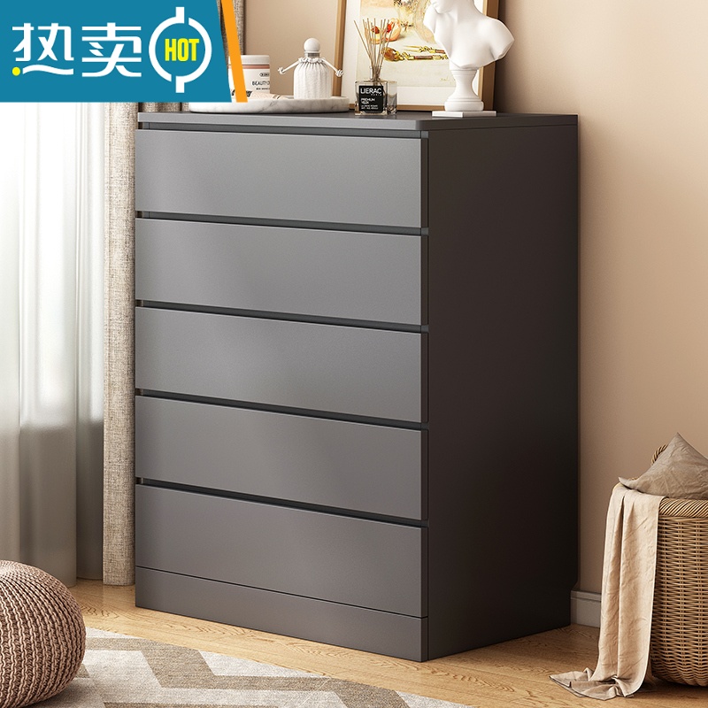 敬平五斗柜意式斗橱客厅美式仿实木收纳柜子储物柜轻奢卧室斗柜抽屉柜高清大图