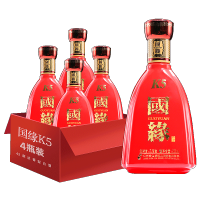 今世缘 国缘K5 42度幽雅醇厚型 白酒500ml*4整箱