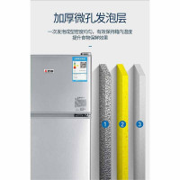 志高(CHIGO)BCD-69A158小型双门迷你小冰箱 家用双开门电冰箱 节能两门冰箱小 金色直冷