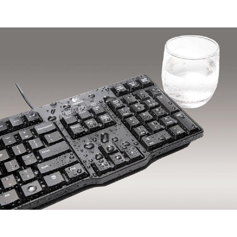 罗技K120USB有线静音防水键盘