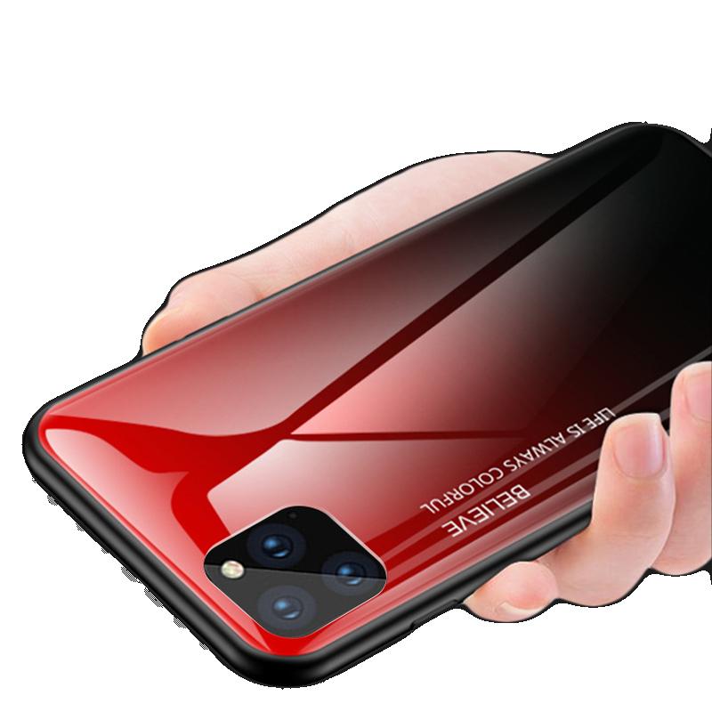 KONEL 苹果12/11pro手机壳iphoneXsMax钢化玻璃壳电镀防摔xr全包iPhone8plus硅胶轻薄7p高清大图